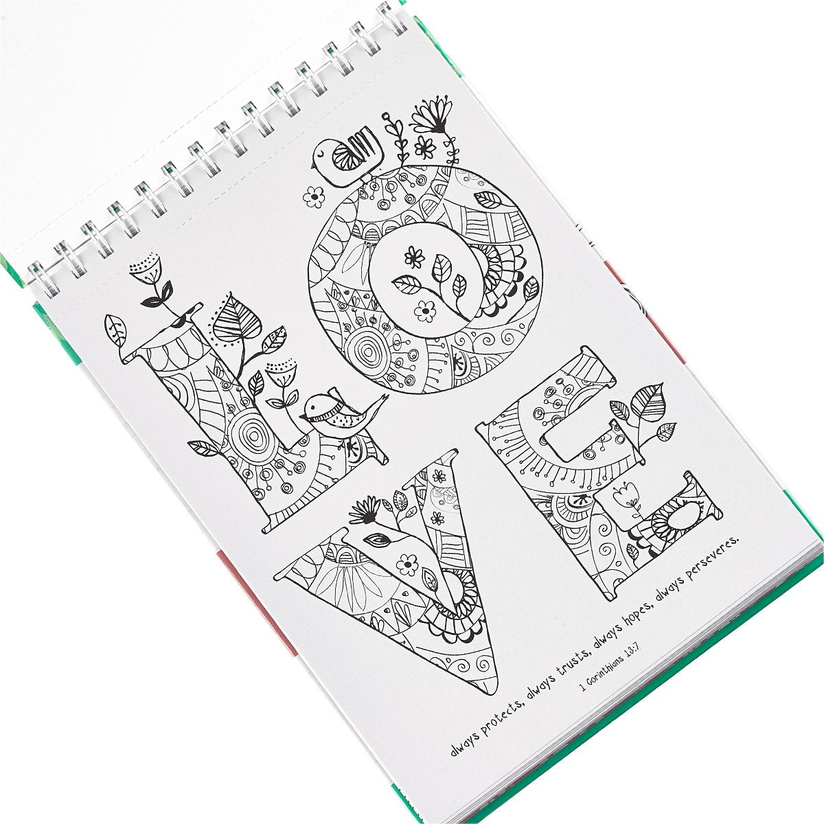 Joy for the Journey Wirebound Coloring Book  Hours of mindful calm, Creative Expression, Biblical Inspiration,Used