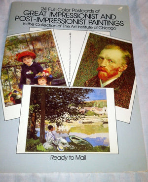 Great Impressionist And Postimpressionist Paintings: 24 Cards From The Art Institute Of Chicago Collection-new