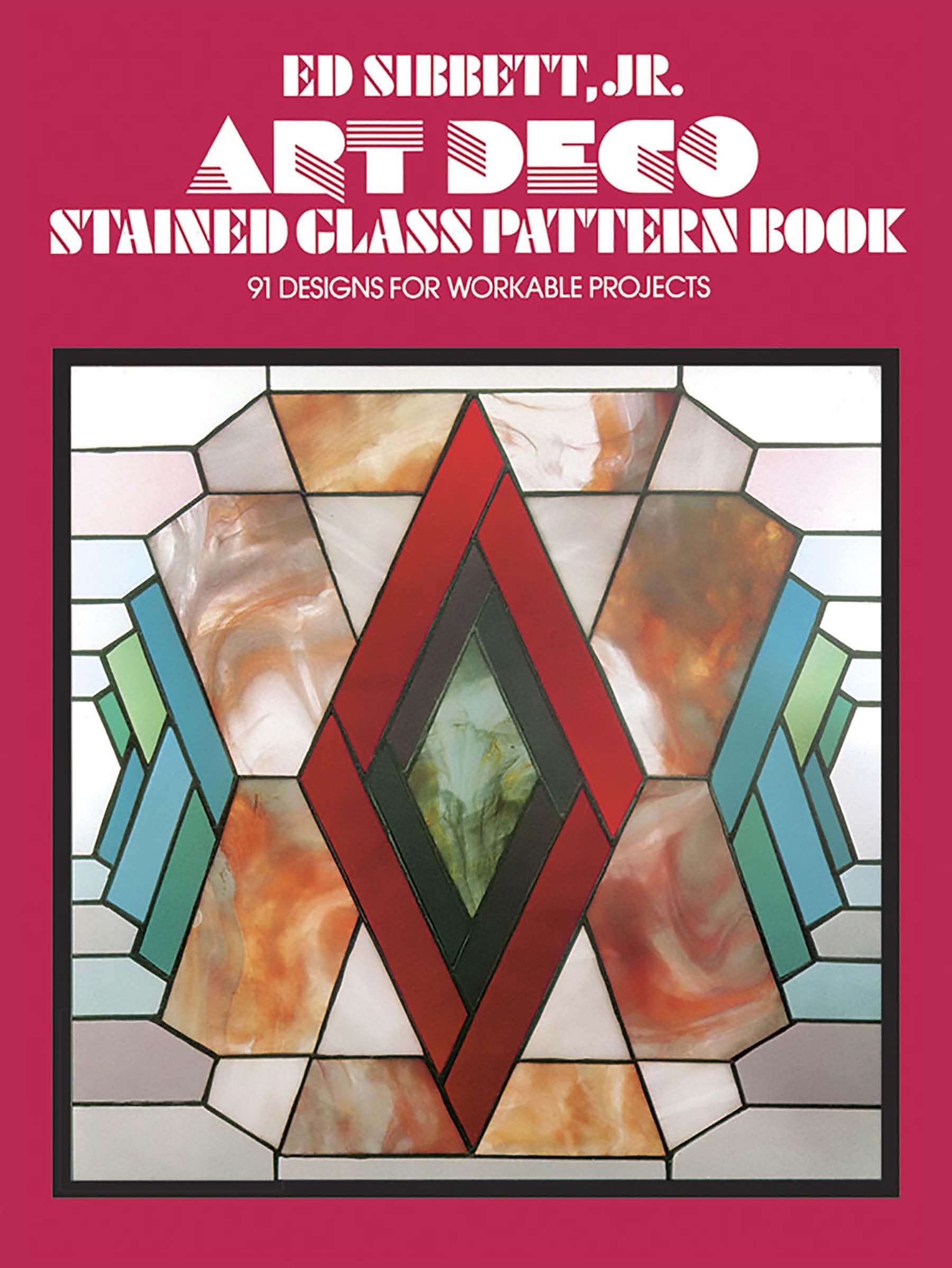 Art Deco Stained Glass Pattern Book (Dover Crafts: Stained Glass),Used