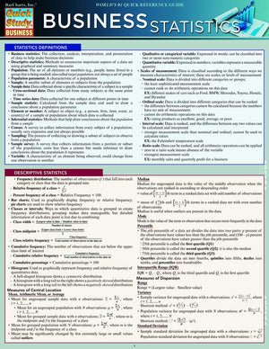 Business Statistics (Quick Study Business),Used