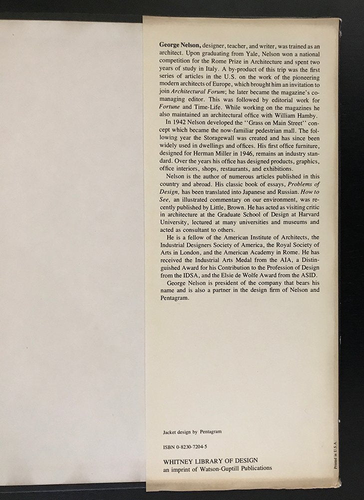 George Nelson On Design,Used
