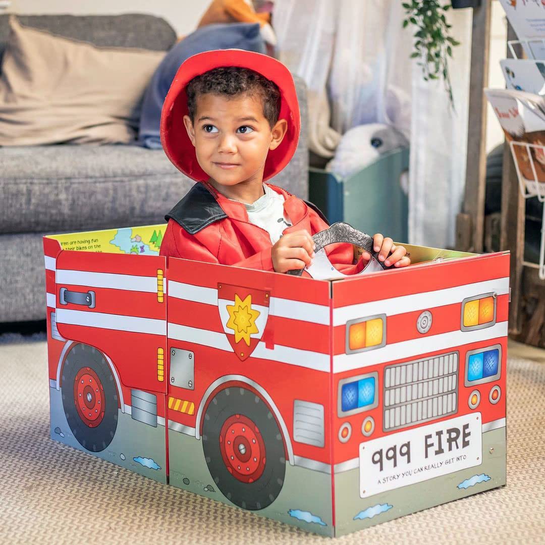 Convertible Fire Engine: Three toddlerfriendly activities in one foldout pack: a sitin rescue vehicle, interactive playmat an