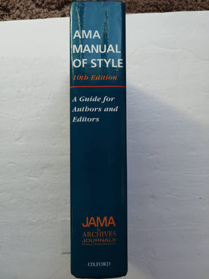 Ama Manual Of Style: A Guide For Authors And Editors,New