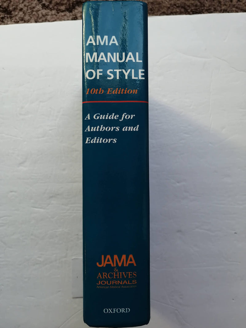 Ama Manual Of Style: A Guide For Authors And Editors,New