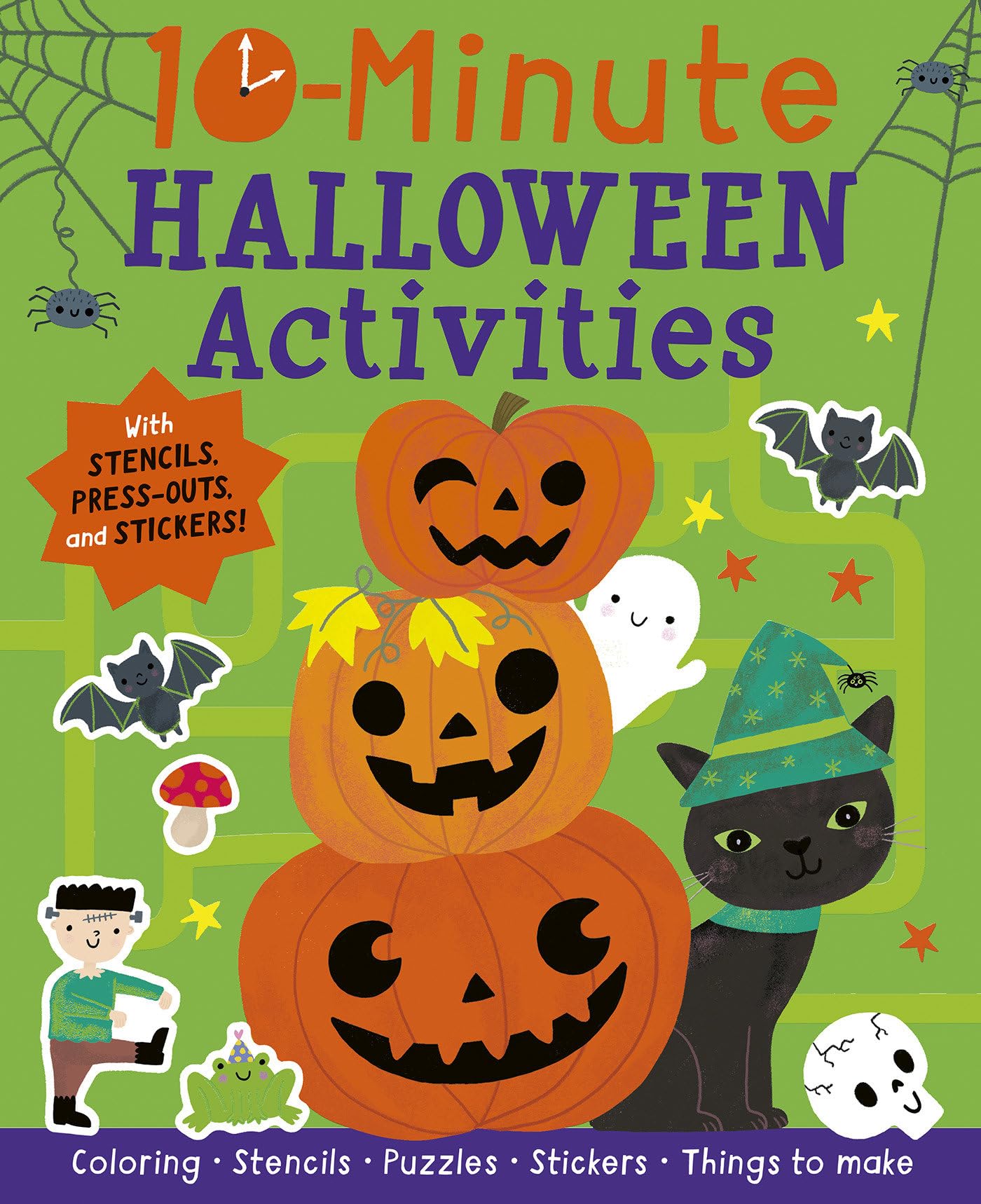 10Minute Halloween Activities: With Stencils, PressOuts, and Stickers!,New