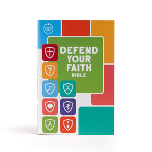 CSB Defend Your Faith Bible, Hardcover, Red Letter, FullColor Design, Presentation Page, Apologetics, Study Helps, Images, Prof,Used