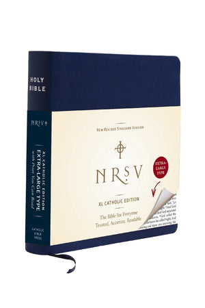 NRSV XL, Catholic Edition, Navy Leathersoft: Holy Bible,Used
