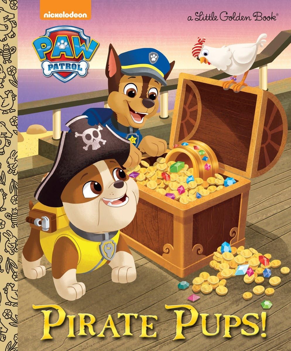 Pirate Pups! (Paw Patrol) (Little Golden Book),New