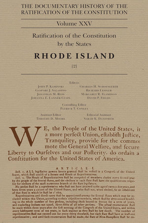 The Documentary History of the Ratification of the Constitution, Volume 25: Ratification of the Constitution by the States: Rhod,Used