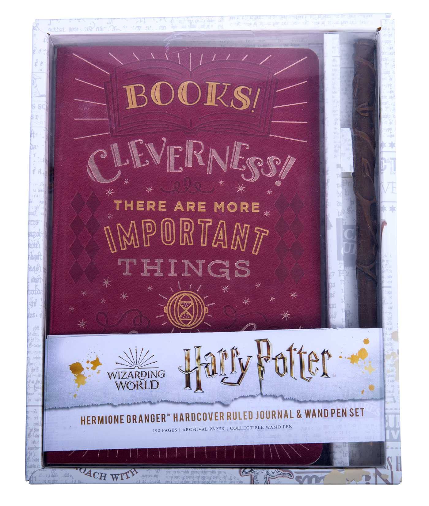 Harry Potter: Hermione Granger Hardcover Ruled Journal and Wand Pen Set,Used