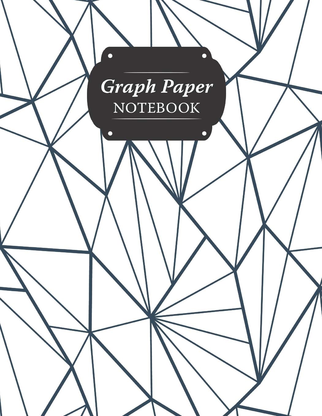 Graph Paper Notebook: Abstract Triangles Grid Paper Quad Ruled 5 Squares Per Inch Large Graphing Paper For Math Science 8.5