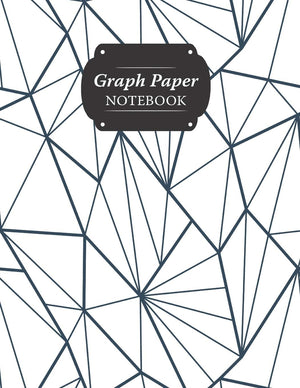Graph Paper Notebook: Abstract Triangles Grid Paper Quad Ruled 5 Squares Per Inch Large Graphing Paper For Math Science 8.5