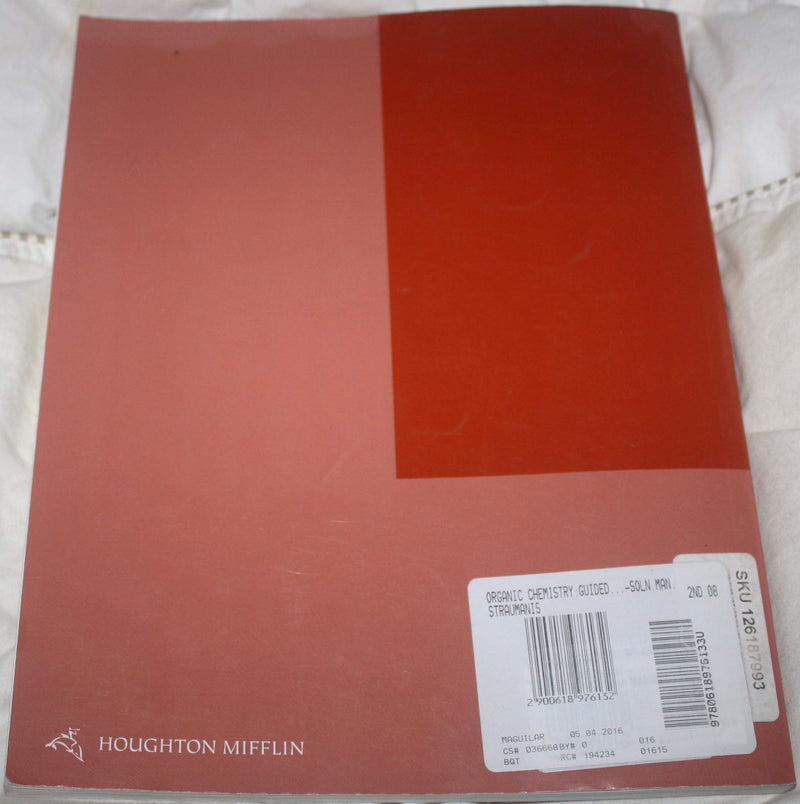 Student Solutions Manual for Straumanis' Organic Chemistry: A Guided Inquiry, 2nd,Used