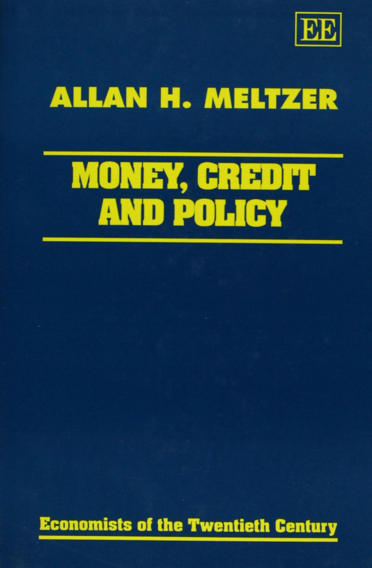 Money, Credit And Policy (Economists Of The Twentieth Century Series),Used