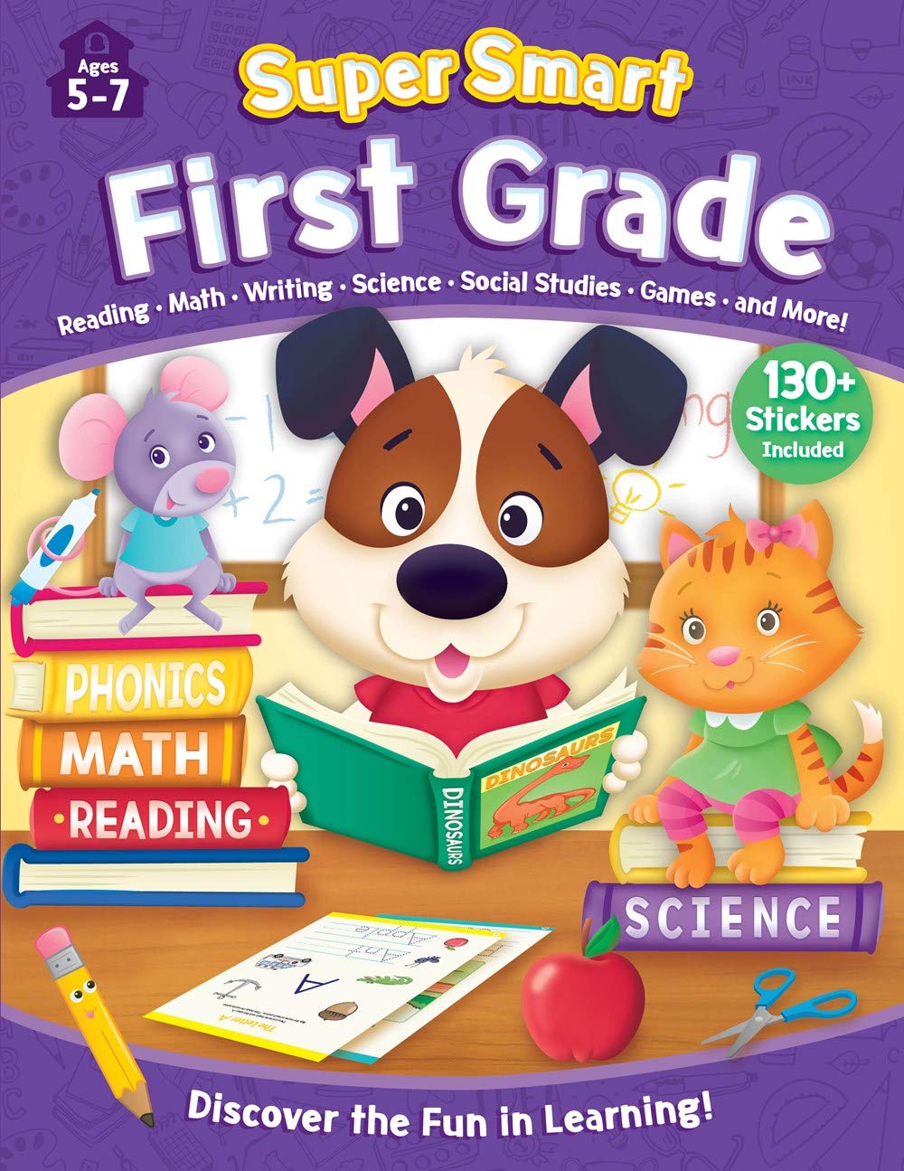 Super Smart Workbook: First GradeCovers 8 essential subjects and makes learning fun! Includes 130+ stickers (Supersmart Workboo,Used