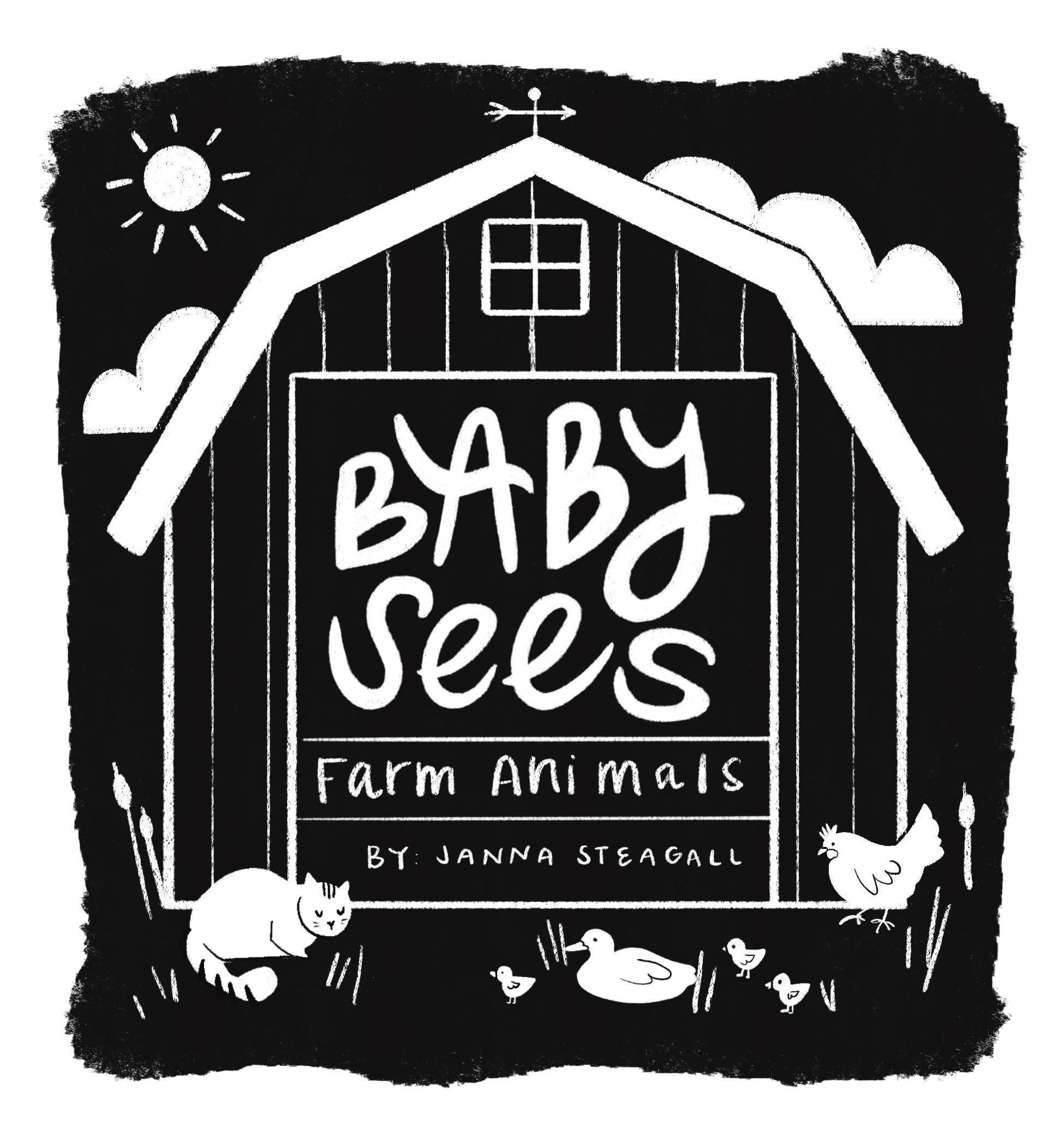 Baby Sees Farm Animals: A HighContrast Board Book For Babies