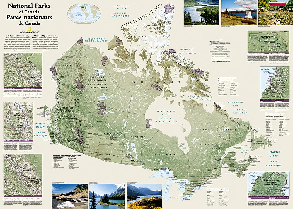 Canada National Parks [Folded And Polybagged] (National Geographic Reference Map),New