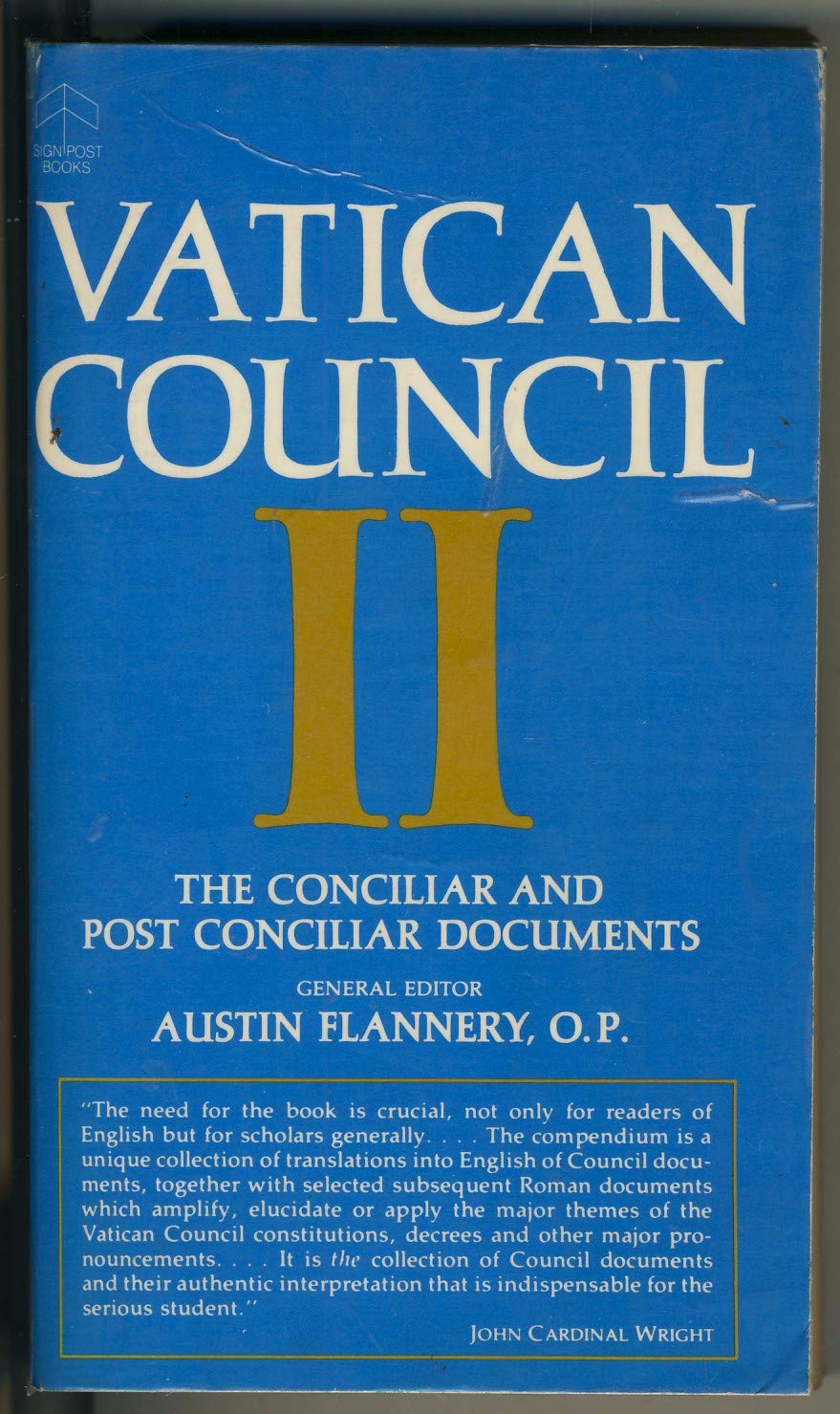 The Conciliar And Post Conciliar Documents, Vatican Council Ii (Signpost Books),Used