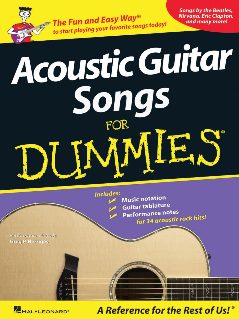 Acoustic Guitar Songs for Dummies,Used