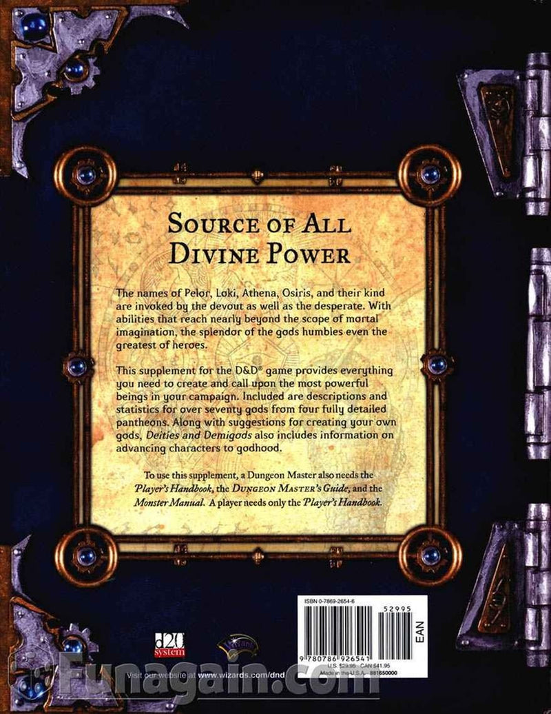 Deities and Demigods (Dungeons & Dragons d20 3.0 Fantasy Roleplaying Supplement),Used