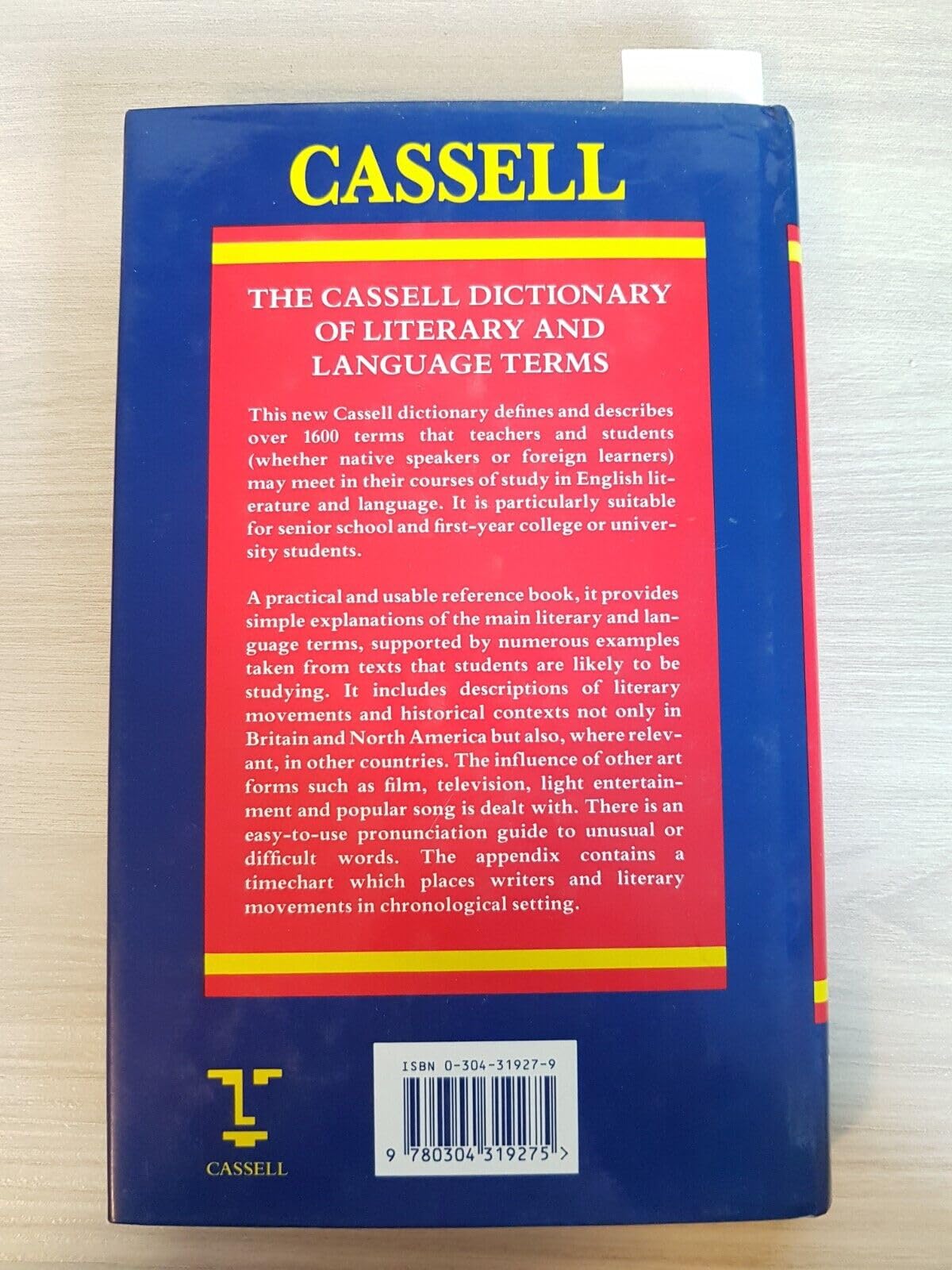 The Cassell Dictionary of Literary and Language Terms,Used