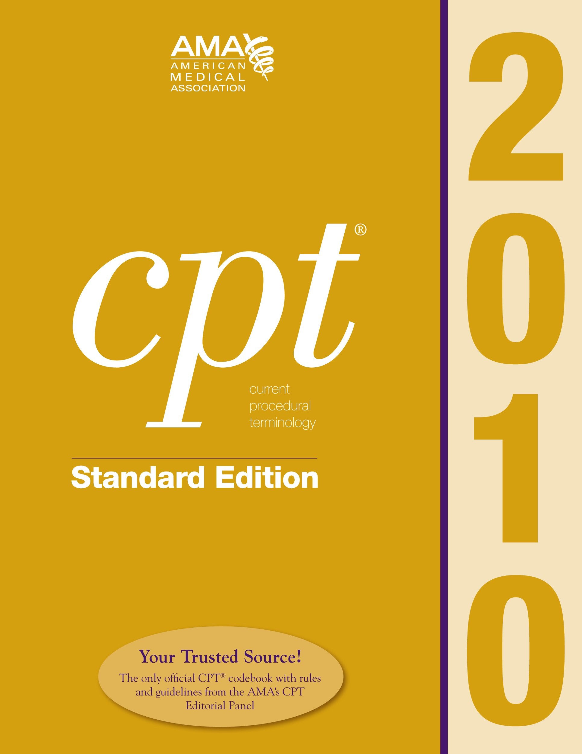 CPT 2010 Standard Edition (CPT / Current Procedural Terminology),Used