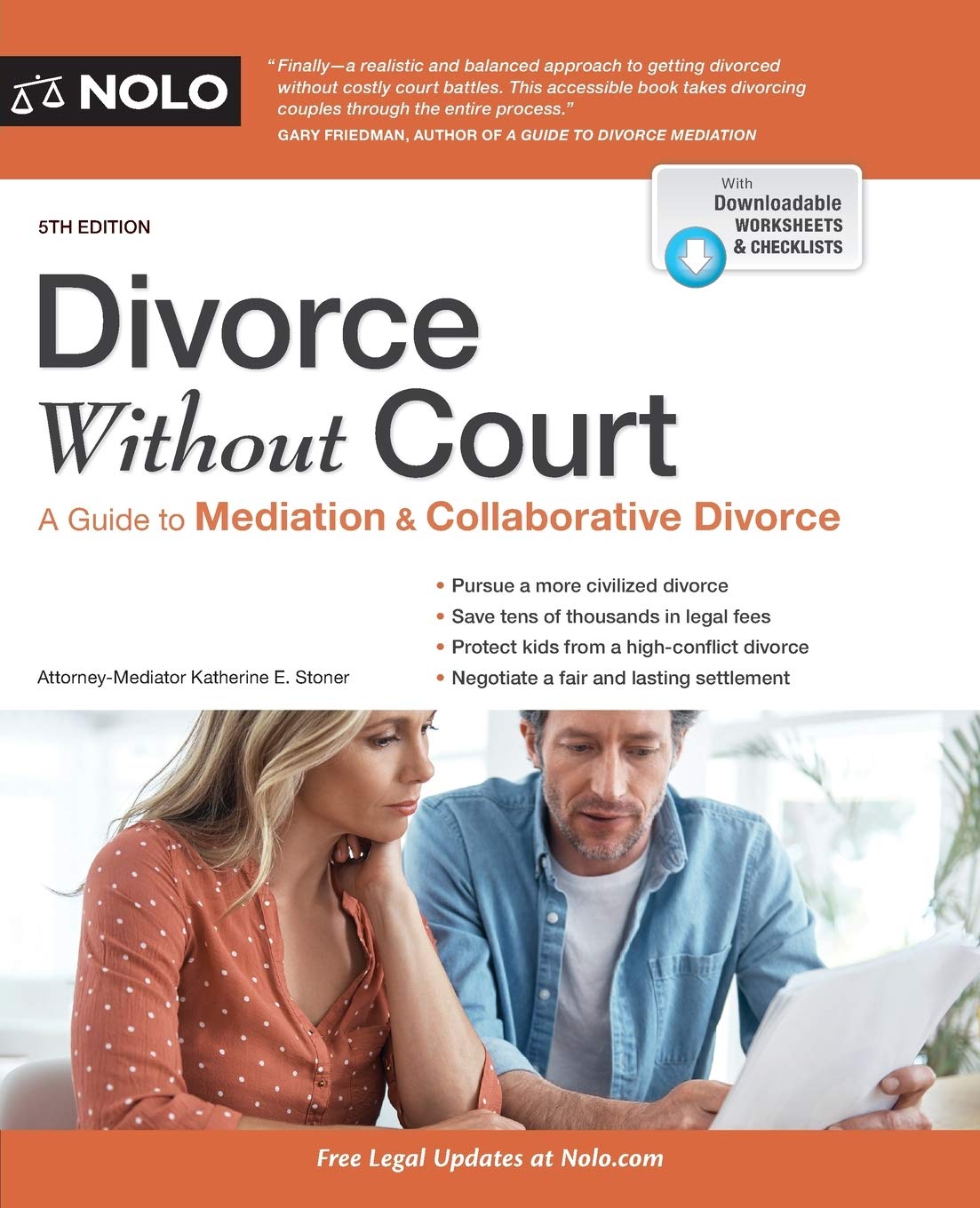 Divorce Without Court: A Guide to Mediation and Collaborative Divorce,Used