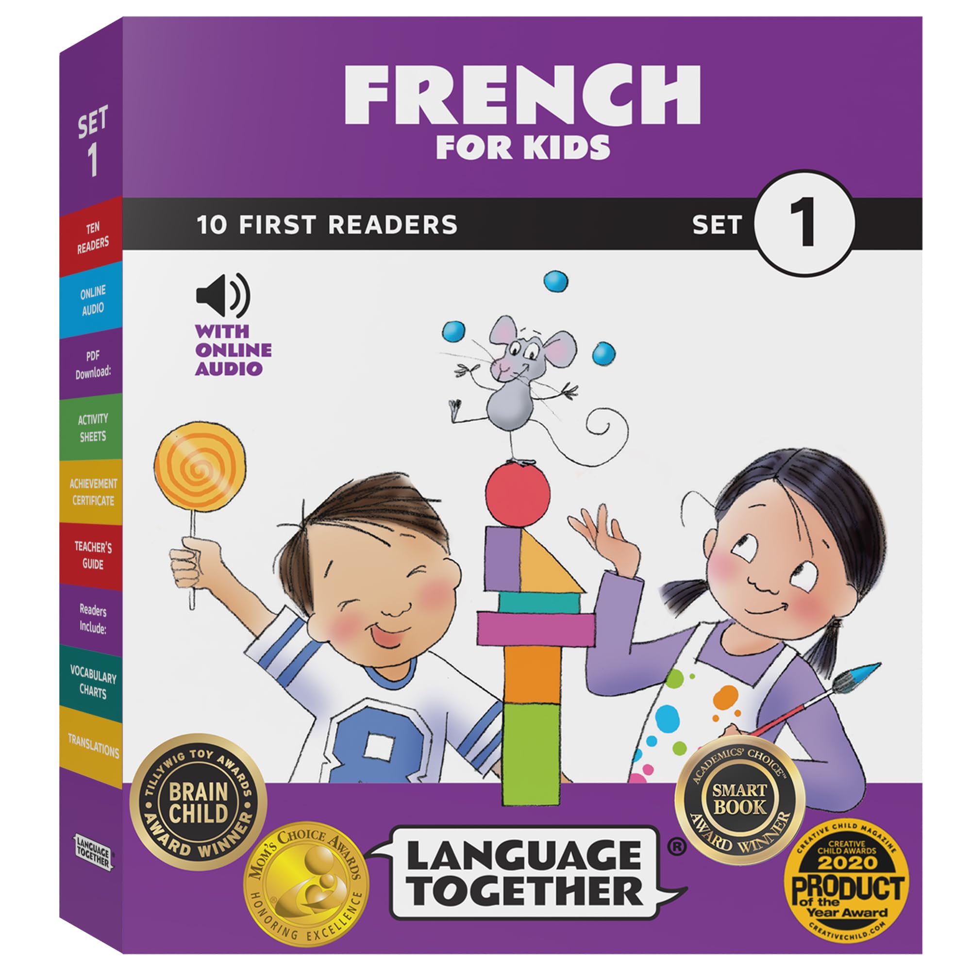 French For Kids Set 1: Beginning Books Pack  10 First Readers With Online Audio  Start Learning French The Fun, Easy Way (Ages ,Used