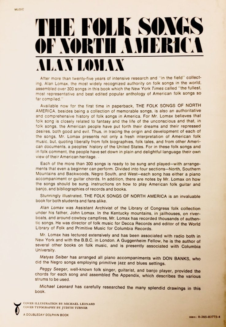 The Folk Songs Of North America: In The English Language,New