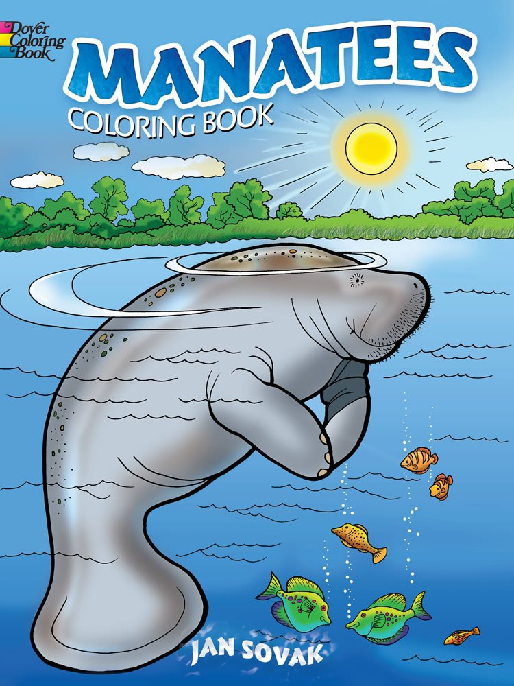 Manatees Coloring Book (Dover Sea Life Coloring Books),Used