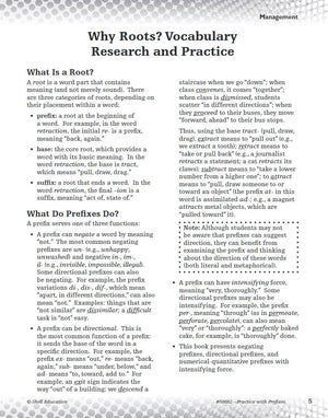 Practice with Prefixes (Getting to the Roots of ContentArea Vocabulary),Used