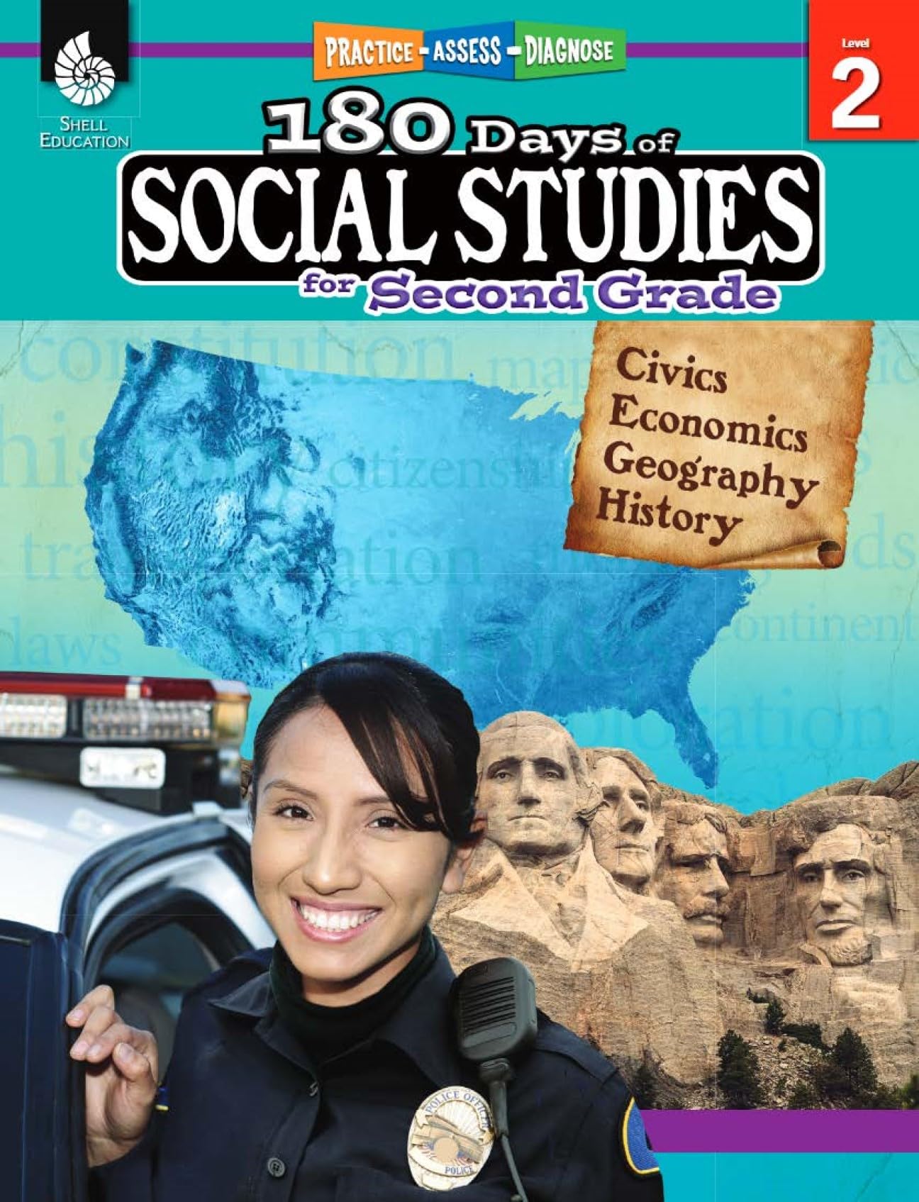 180 Days: Social Studies for 2nd Grade Practice Workbook for Classroom and Home, Cool and Fun Practice Created by Teachers (180 ,Used