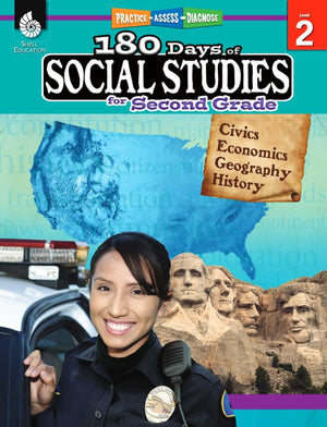 180 Days: Social Studies for 2nd Grade Practice Workbook for Classroom and Home, Cool and Fun Practice Created by Teachers (180 ,Used