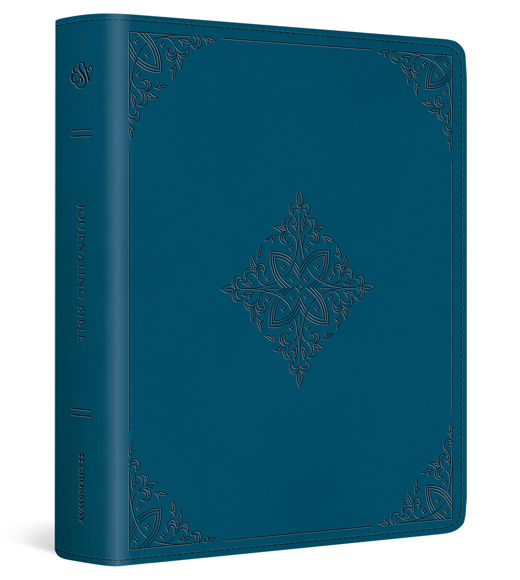 ESV Journaling Bible (TruTone, Deep Teal, Fleurdelis Design),Used