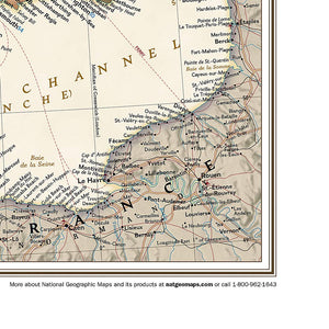 National Geographic: Britain and Ireland Executive Wall Map (23.5 x 30.25 inches) (National Geographic Reference Map),Used