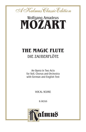 The Magic Flute: German, English Language Edition, Comb Bound Vocal Score (Kalmus Edition) (German Edition),Used