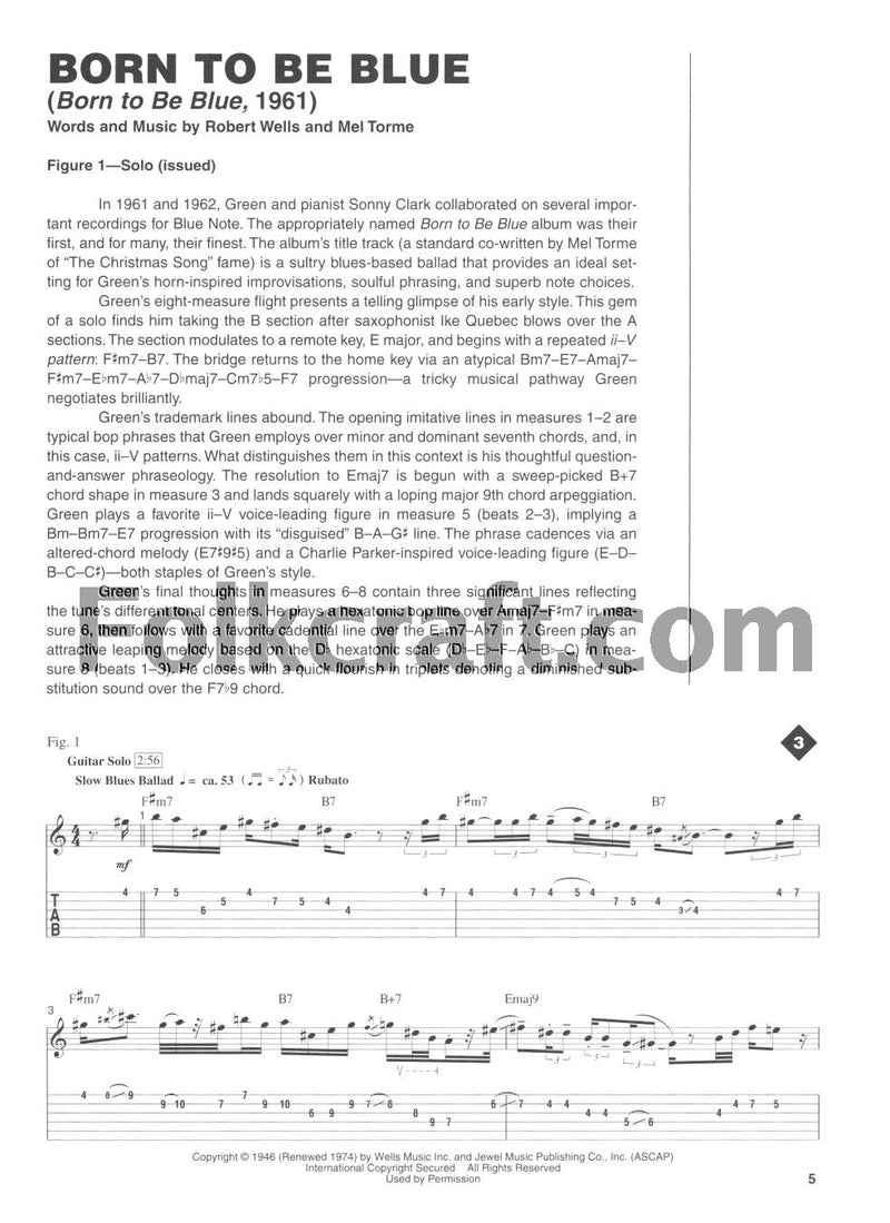 Best Of Grant Green Book/Online Audio (Guitar Signature Licks),Used