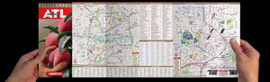 StreetSmart Atlanta Map by VanDam  Laminated pocket size Center City Street Map to Atlanta, GA with all attractions, sights, m,Used