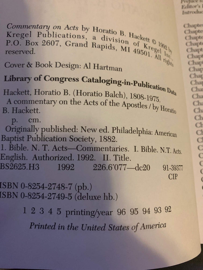 Commentary on Acts,Used