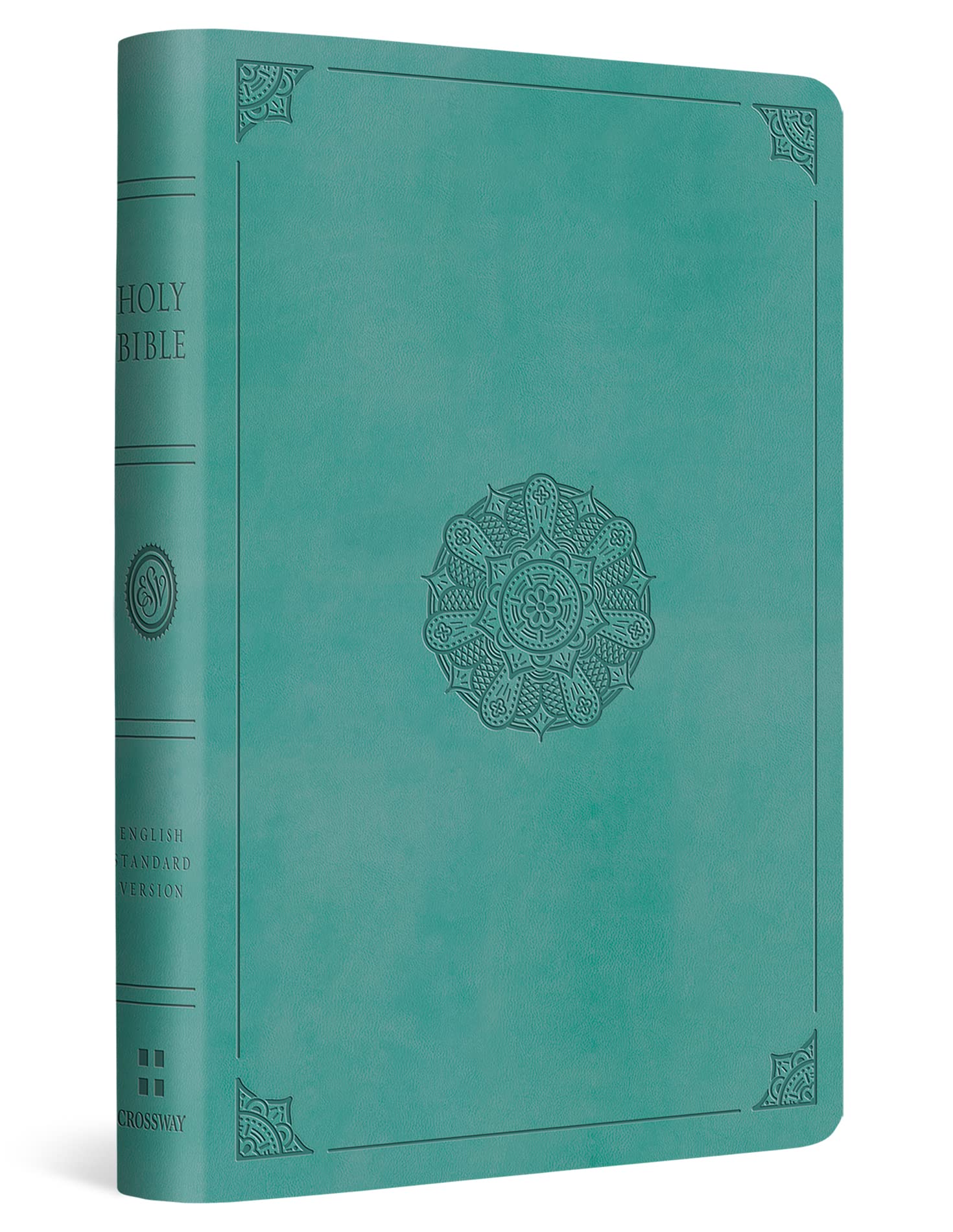 ESV Value Compact Bible (TruTone, Turquoise, Emblem Design),Used