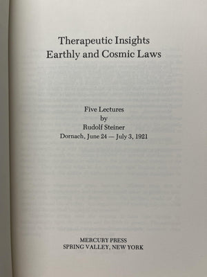 Therapeutic Insights: Earthly And Cosmic Laws-new