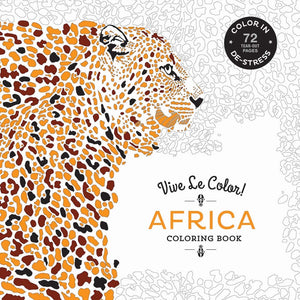 Vive Le Color! Africa (Adult Coloring Book): Color In; Destress (72 Tearout Pages),Used