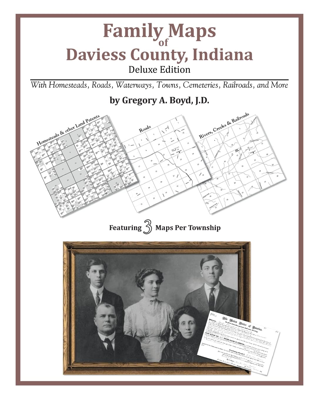 Family Maps of Daviess County, Indiana,Used