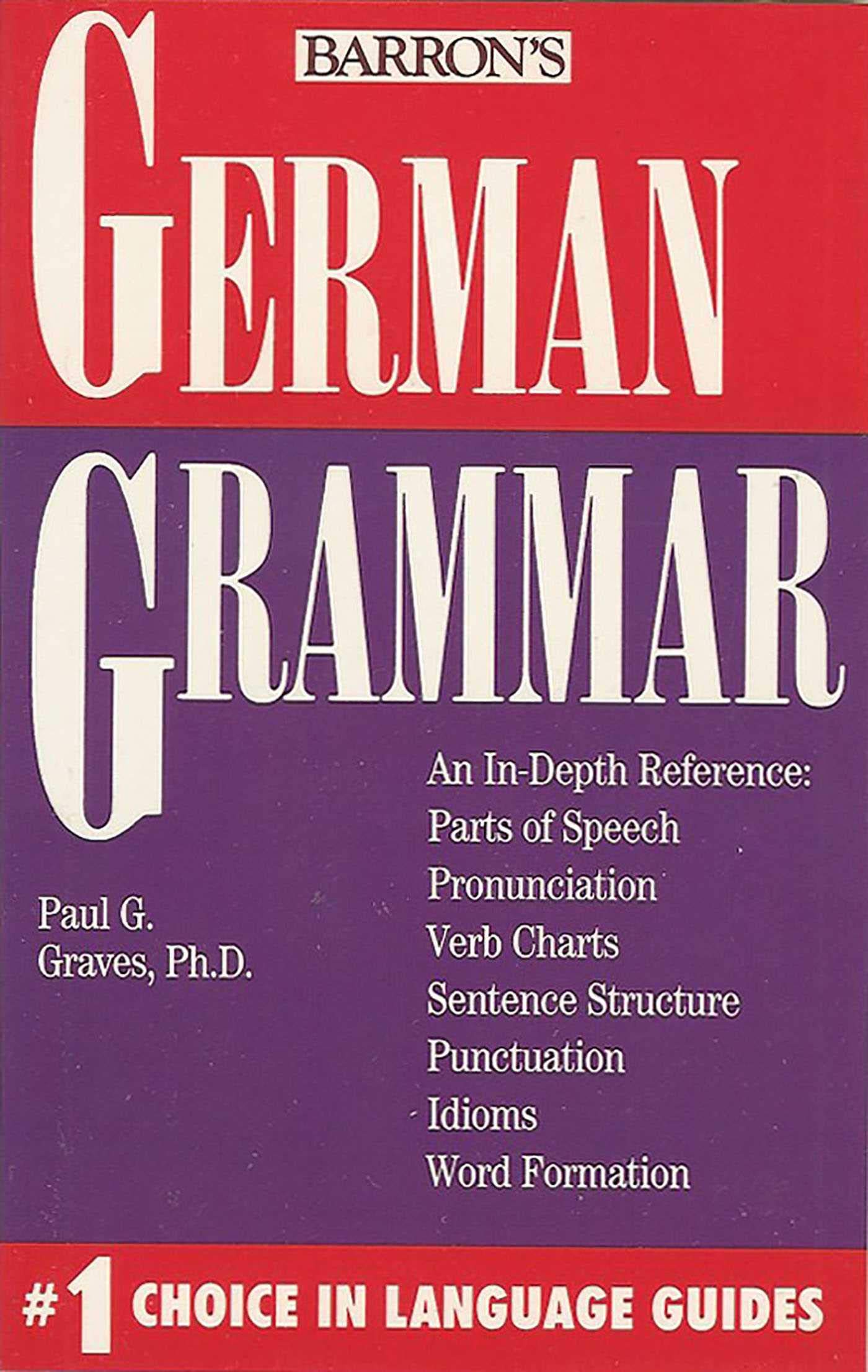 German Grammar (Barron'S Grammar)