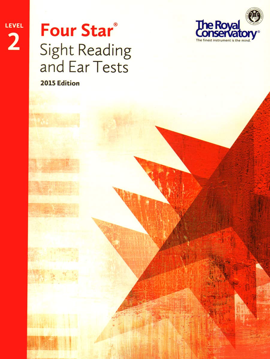 4S02  Royal Conservatory Four Star Sight Reading and Ear Tests Level 2 Book 2015 Edition,Used