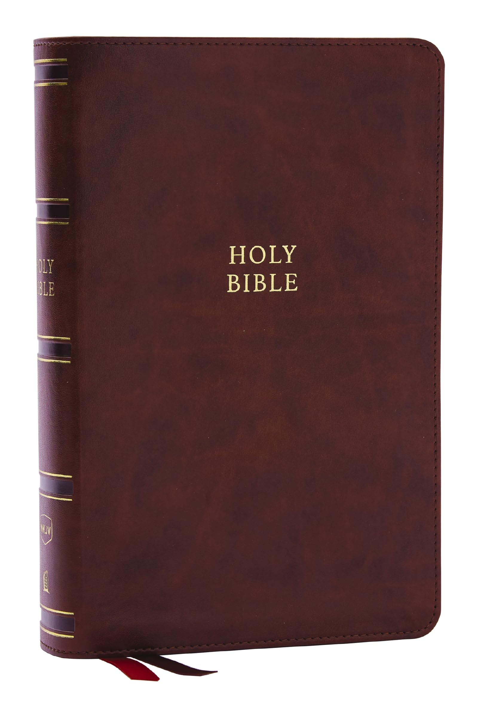 Nkjv, Singlecolumn Reference Bible, Versebyverse, Brown Leathersoft, Red Letter, Comfort Print,New