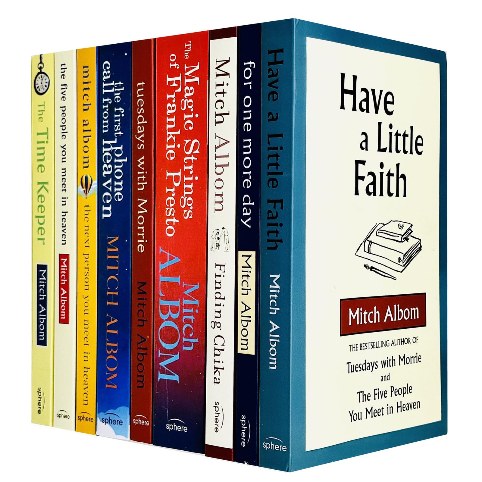 Mitch Albom Collection 9 Books Set (Have A Little Faith,For One More Day,Finding Chika,Magic Strings of Frankie Presto,Tuesdays