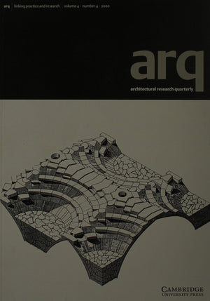 arq: Architectural Research Quarterly: Volume 4, Part 4,Used