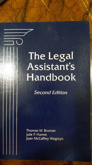 The Legal Assistant's Handbook,Used