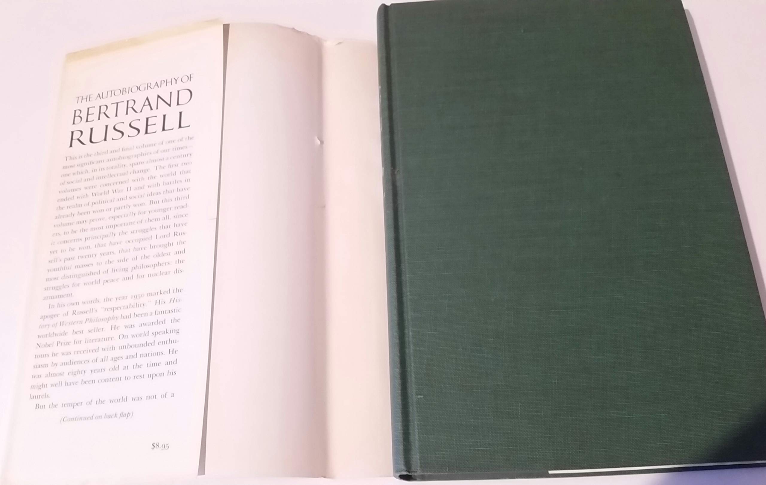 The Autobiography of Bertrand Russell: 19441969,Used